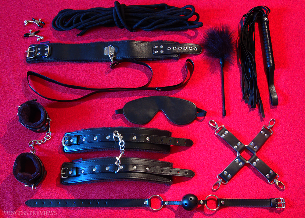 Kink Toys BDSM Crystal Handle Leather Whip