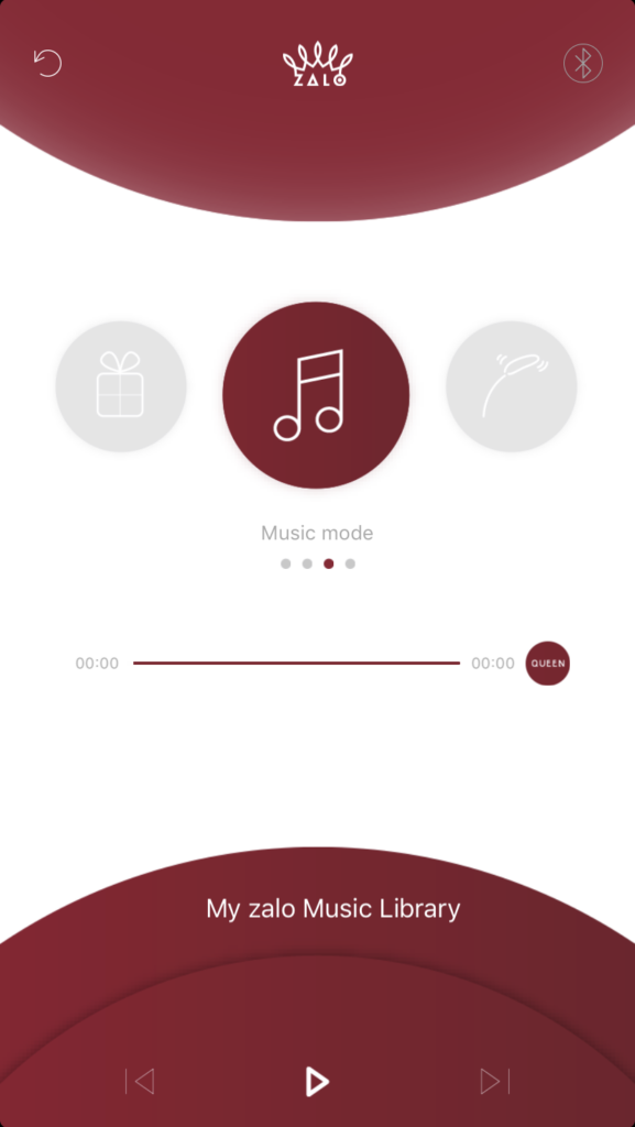 ZALO Queen Set Phone App Screenshot - Music Mode