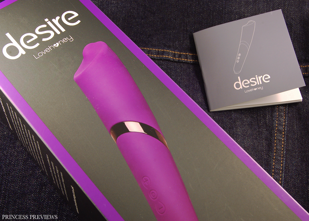 Lovehoney Desire Wand Vibrator Packaging and Instructions 