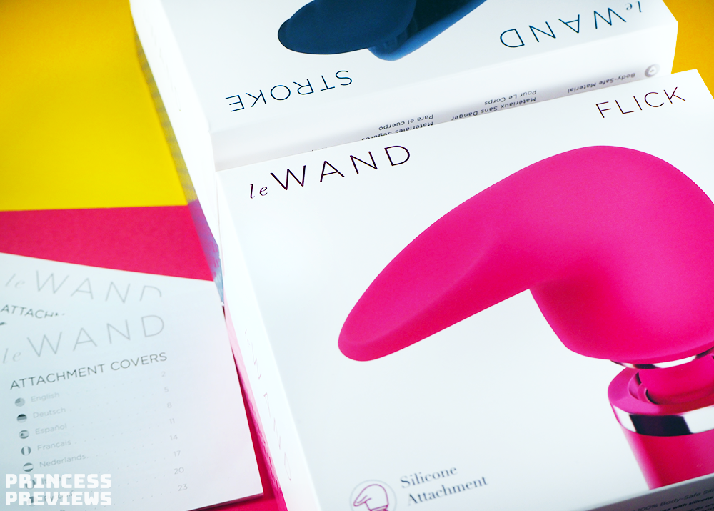 Le Wand Flick and Le Wand Stroke packaging